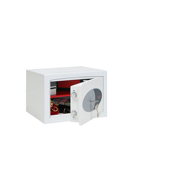 Tresor HS0671K VENUS 14 l 44kg signalweiß mit Doppelbartschloss Stahl