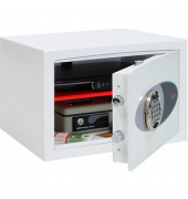 Tresor HS0672E VENUS 29 l 65kg signalweiß mit Elektronikschloss Stahl