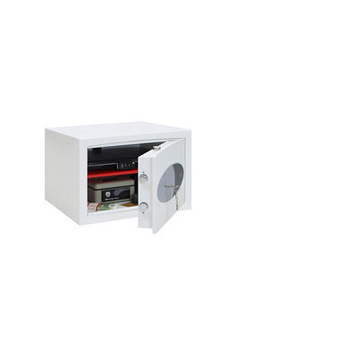 Tresor HS0672K VENUS 29 l 65kg signalweiß mit Doppelbartschloss Stahl