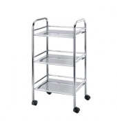 Etagenwagen Exclusiv silber 41,0 x 32,0 x 75,0 cm