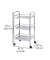 Etagenwagen Exclusiv silber 41,0 x 32,0 x 75,0 cm