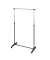 Teleskop-Garderobe Mikey schwarz Metall 90,0 x 103,0-170,0 cm