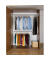 Teleskop-Garderobe silber Metall Haken 150,0-245,0 x 160,0-202,0 cm