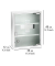 Medizinschrank ohne Norm silber