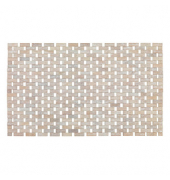 Badematte Bamboo weiß 50,0 x 80,0 cm