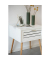 Beistelltisch Finja 50722800, 50cm (H), 45x38cm (BxT), rechteckig, weiß / braun
