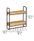 Wandregal Loft braun 48,0 x 15,0 x 52,0 cm