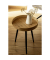 Beistelltisch Loft 50709800, 50cm (H), 40x40cm (BxT), rund, braun / schwarz