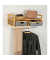 Wandgarderobe Bahari 62222800 braun Holz 1 Haken 67,0 x 30,0 cm