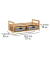 Wandgarderobe Bahari 62222800 braun Holz 1 Haken 67,0 x 30,0 cm