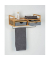 Wandgarderobe Bahari 62222800 braun Holz 1 Haken 67,0 x 30,0 cm