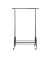 Teleskop-Garderobe Profi 50696100 schwarz Metall 121,0 x 185,0 cm