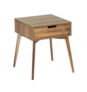 Beistelltisch Acina 50747800, 55cm (H), 50x50cm (BxT), quadratisch, braun / braun