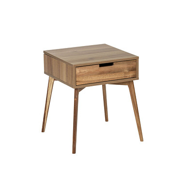 Beistelltisch Acina 50747800, 55cm (H), 50x50cm (BxT), quadratisch, braun / braun