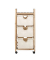 Etagenwagen Acina braun 43,5 x 33,5 x 96,0 cm