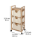 Etagenwagen Acina braun 43,5 x 33,5 x 96,0 cm