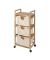 Etagenwagen Acina braun 43,5 x 33,5 x 96,0 cm