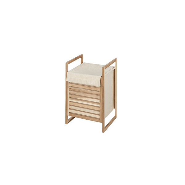4008838336434 - Wäschetruhe Acina aus fsc® zertifiziertem Akazienholz Braun Holz natur Baumwolle creme Polyester creme - braun - Wenko 4008838336434 - Wäschetruhe Acina aus fsc® zertifiziertem Akazienholz Braun Holz natur Baumwolle creme Polyester creme - braun - Wenko