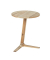 Beistelltisch Acina 50749800, 50cm (H), 40x40cm (BxT), rund, braun / braun
