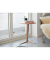 Beistelltisch Acina 50749800, 50cm (H), 40x40cm (BxT), rund, braun / braun