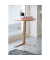 Beistelltisch Acina 50749800, 50cm (H), 40x40cm (BxT), rund, braun / braun