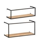 Wandregale-Set Geo braun 50,055,0 x 16,020,0 x 15,025,0 cm