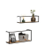 Wandregale-Set Geo braun 50,055,0 x 16,020,0 x 15,025,0 cm