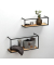Wandregale-Set Geo braun 50,055,0 x 16,020,0 x 15,025,0 cm