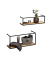 Wandregale-Set Geo braun 50,055,0 x 16,020,0 x 15,025,0 cm