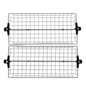 Herkules Ablagen für Garderobensystem schwarz 94,0 x 38,0 x 8,0 cm