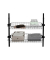 Herkules Ablagen für Garderobensystem schwarz 94,0 x 38,0 x 8,0 cm