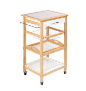 Servierwagen Finja Bambus 49,0 x 38,0 x 81,0 cm