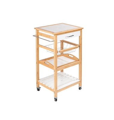 Servierwagen Finja Bambus 49,0 x 38,0 x 81,0 cm