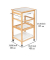 Servierwagen Finja Bambus 49,0 x 38,0 x 81,0 cm