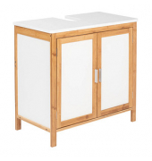 Waschbeckenunterschrank Finja braun, weiß 65,0 x 33,0 x 60,0 cm