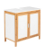 Waschbeckenunterschrank Finja braun, weiß 65,0 x 33,0 x 60,0 cm