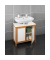 Waschbeckenunterschrank Finja braun, weiß 65,0 x 33,0 x 60,0 cm