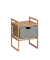 Beistelltisch 62223800, 40cm (H), 56x40cm (BxT), rechteckig, braun / braun