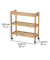 Etagenwagen Norway braun 65,0 x 31,0 x 72,0 cm