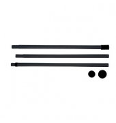 Teleskopstange für Garderobensystem schwarz 7,5 cm 165,0-300,0 cm