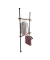 Teleskop-Garderobe Herkules 50636100 schwarz Metall 2 Haken 75,0-120,0 cm