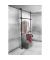 Teleskop-Garderobe Herkules 50636100 schwarz Metall 2 Haken 75,0-120,0 cm