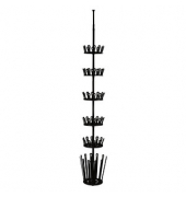 Teleskop-Schuhregal Achilles schwarz 30,0 x 30,0 x 100,0-300,0 cm