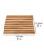 Badematte Acacia braun 55,0 x 55,0 cm