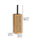 WC-Garnitur Allegre braun Holz
