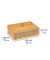 Aufbewahrungsbox Allegre 25606100, außen 22x15x7cm, Bambus/ Rattan braun