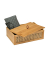 Aufbewahrungsbox Allegre 25606100, außen 22x15x7cm, Bambus/ Rattan braun