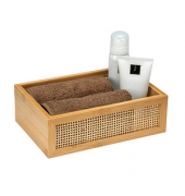 Aufbewahrungsbox Allegre L 25602100, außen 22x15x7cm, Bambus/Rattan braun