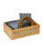 Aufbewahrungsbox Allegre L 25602100, außen 22x15x7cm, Bambus/Rattan braun
