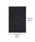 Badematte Ono schwarz 50,0 x 80,0 cm